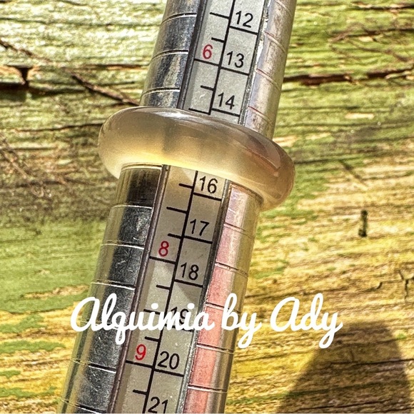 Alquimia carved Montana agate ring gem band - Picture 2 of 2